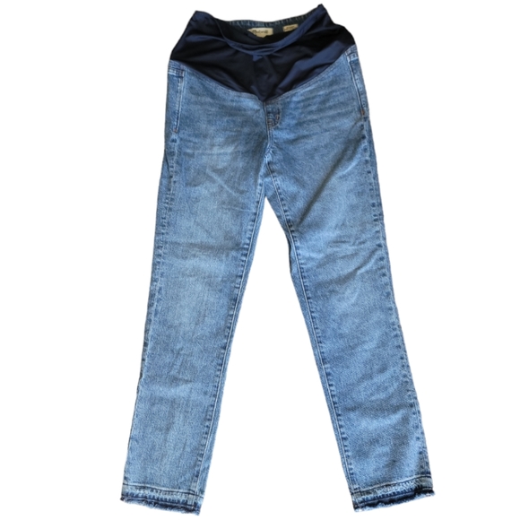 Madewell Maternaty Medium Wash Blue Jeans - Picture 3 of 12